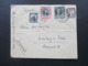 Chile 1932 Luftpost / Par Avion Santiago - Duisburg 4 Marken Mit Aufdruck Correo Aereo - Chile