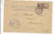 1922 - ENVELOPPE RECOMMANDEE En FRANCHISE Du SERVICE DEPARTEMENTAL DES PENSIONS De LOIRE INFERIEURE à NANTES - Lettres Civiles En Franchise