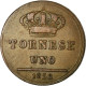 Monnaie, États Italiens, NAPLES, Ferdinando II, Tornese, 1858, TTB, Cuivre - Naples & Sicile