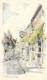 Mermaid Street - Rye - Illustration - Pencil Sketch Postcard - Rye