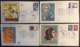 341- Bir Hakeim 1532 Marie Curie 1533 Lions Club 1534 Marianne 1535 1536 FDC Premier Jour Lot 4 Lettre Enveloppe - 1960-1969