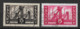 Germany 1952 - 1955 Saar, Mine Shafts, 15pf, Michel 327, 329 /Scott 240, 242, (o) - Used Stamps