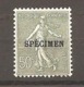 50c Semeuse    Specimen - Specimen