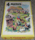 Rare Boite De Puzzles Anciens En Carton, WILLEB Puzzle, LA FERME Animaux - Puzzle Games