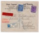 1935 YUGOSLAVIA, SERBIA, VRSAC TO STUTTGART, GERMANY, REGISTERED, COMPANY HEADCOVER, IMRE GEDULDIG - Lettres & Documents