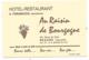 CARTE PUB PUBLICITAIRE HOTEL RESTAURANT AU RAISIN DE BOURGOGNE, BEAUNE, COTE D'OR 21 - Andere & Zonder Classificatie