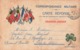 Carte Correspondance Franchise Militaire Cachet Decembre 1914 Soldat Gaydier 1er Colonial 4e Bataillon Trefle 4 Feuilles - WW I