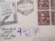 Spanien 1948 FDC Nr. 954 Als 4er Block Als Einschreiben Aus Barcelona In Die USA New York Luftpost! 3 Ak Stempel - Covers & Documents