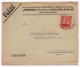 1924 YUGOSLAVIA, SLOVENIA, LJUBLJANA TO GRACANICA, BOSNIA, PEKOL, TOOTHPICKS FACTORY COMPANY'S HEAD COVER - Lettres & Documents