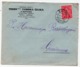 1939 YUGOSLAVIA, SLOVENIA, GUSTANJ TO GRACANICA, BOSNIA, THURN FAMILY STEEL FACTORY, RAVNE, COMPANY'S HEAD COVER - Lettres & Documents
