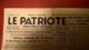 Journal Le Patriote - Quotidien Lyonnais Du Front National - 11 Juillet 1945 - Authentique - 1 Feuille Recto-Verso - Autres & Non Classés