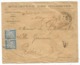 TAXE 5C BLEU PAIRE PESSAC GIRONDE 1915 LETTRE ENTETE MINISTERE DES COLONIES - 1859-1959 Lettres & Documents