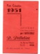 Calendrier Nevers Auto Ecole Pelletier - Petit Format : 1961-70