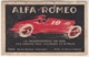 AUTO CAR VOITURE ALFA ROMEO - CARTOLINA ORIGINALE PUBBLICITARIA - Autres & Non Classés