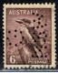 AUSTRALIE 444 // YVERT 116B  // 1937-38 - Perfins