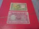 2 Billets De Banque Banknote  France Colonie VIETNAM Originaux No Copies - Andere & Zonder Classificatie