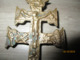 Delcampe - Ancienne Croix De Caravaca En Bronze 18 éme - Religion & Esotérisme