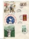 SARRE : 1956 - Lot De 6 FDC - Oeuvres Populaires, Foire, JdT, JO, Croix-Rouge, Reconstruction - 2 Scans - FDC