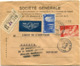 FRANCE LETTRE RECOMMANDEE PAR AVION AVEC CACHET "20e ANNIVERSAIRE......1930-1950" DEPART ST-ETIENNE 27-2-50 POUR SAIGON - 1960-.... Lettres & Documents