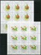 RUSSIA 2003 Fruits Sheetlets Of 9 MNH / **.  Michel 1113-17 - Blocks & Kleinbögen