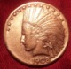 ORO STATI UNITI AMERICA RARO 10 DOLLARI INDIANO 1908 SEGNO DI ZECCA "S"  SPL - 10$ - Eagles - 1907-1933: Indian Head