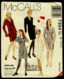 Vintage McCall`s Schnittmuster 7304  -  Frauen-Kleider Körperbetont  - Variationen   -  Size B  -  8-12 - Haute Couture