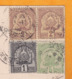 1902 - CP Tunis, Régence, Vers Naumberg, Allemagne - Affranchissement Multicolore - Vue De Tunis Du Désert - Brieven En Documenten