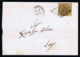 Italy Papel States: Complete Letter 1866 Sa 4  Bologna -> Lugo - Papal States