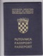 C6  --  PASSPORT  --   CROATIA  --  I.  MODEL  --  1998  --   20 YEAR OLD  --   LADY PHOTO - Historische Dokumente