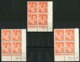 N° 435 ** (MNH). 3 Coins Datés Du 26/4/40, 29/4/40 Et 22/3/41. Blocs De Quatre "Iris". - 1940-1949