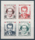 MONACO 1951 YT N°379B à 382B - Feuillet De 4 Timbres Croix Rouge Princesse Charlotte Et Prince Rainier - Neuf** TTB Etat - Nuovi