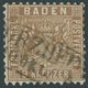 BADEN 15b O, 1862, 9 Kr. Gelbbraun, R2 PFORZHEIM, Pracht, Kurzbefund Stegmüller, Mi. 320.- - Sonstige & Ohne Zuordnung