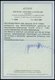 Dt. Reich 97AIM O, 1905, 5 M. Ministerdruck, Rahmen Dunkelgelbocker Quarzend, Fotoattest Jäschke-L.: Die Marke Ist Farbf - Other & Unclassified