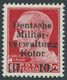 KOTOR 6PF I **, 1944, 10 L. Auf 20 C. Militärverwaltung Mit Aufdruckfehler Dentsche, Postfrisch, Pracht, Kurzbefund Brun - Bezetting 1938-45