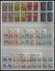 LOTS VB **, Fast Komplette Postfrische Sammlung Bundesrepublik Von 1964-81 In Viererblocks, Meist Randstücke, Ohne Block - Other & Unclassified