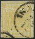 ÖSTERREICH 1Yb O, 1854, 1 Kr. Ockergelb, Maschinenpapier, Type Ib, K1 INN(SBRUCK), Pracht, Befund Dr. Ferchenbauer, Mi.  - Used Stamps