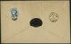 ÖSTERREICH 37I Paar,38I BRIEF, 1872, 5 Kr. Karmin Im Paar Und 10 Kr. Blau (rückseitig), Grober Druck, Mit Fingerhutstemp - Usados