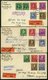 USA 455-89 BRIEF, Scott 859-93, 1940, Berühmte Amerikaner Auf 7 Briefen In Die Schweiz, Prachtsatz - Oblitérés