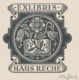 Ex Libris Haus Reche - Hermann Huffert (1915-1995) Gesigneerd - Ex-libris