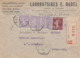 ♦ -   LETTRE RECOMMANDÉE TIMBRES SEMEUSE + TIMBRES RECETTES AUXILIAIRES URBAINES TYPE D4E - Bolli Manuali