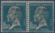 France Congrès Du BIT N°265a* Paire Tenant à Normal Variété Sans Accent à Congrès Signé Calves - Unused Stamps