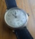 Vintage Belarus USSR Soviet Mechanical Wrist Watch LUCH 15 Jewels W. Black Band - Montres Anciennes