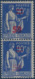 France Type Paix N°482** 50c/90c Surcharge Quasiment Absente Tenant à Normale RRR Ainsi Signé Calves - 1932-39 Peace