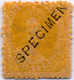 * REGISTERED (6 D.), SPECIMEN Overprint, Topical Gum, MH, F!. Estimate 250€. - Sonstige & Ohne Zuordnung