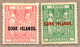 * 1943-45, £ 1 And 3, Pink And Green, LPOG/MH, With Black/red Opt COOK ISLANDS, £ 3 With Inv. Wmk, Fresh And Attractive, - Sonstige & Ohne Zuordnung