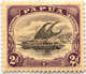 * 1907-10, 2 D., Black And Purple, Inverted Wmk., Flaw In 2 D. At Right, MH, VF!. Estimate 300€. - Papua-Neuguinea