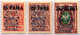 1921, 10000 R., 20000 R, 2nd Issue, Set Of (3), Overprints On Russian Stamps, MNH, VF!. Estimate 900€. - Other & Unclassified