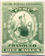 1899, 10 S., Blue Green, Imperforated Single Die Proof Of The American Banknote Company, Extremly Rare, NG, VF!. Estimat - Peru