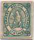 1868, 50 C., Blue Green, Imperforated, All Margins, NG, VF!. Estimate 250€. - Bolivien