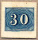 1849/50, 30 R., Dark Blue, Proof On Thick Wove Paper, Imperforated, Very Scarce, NG, F-VF!. Estimate 600€. - Sonstige & Ohne Zuordnung